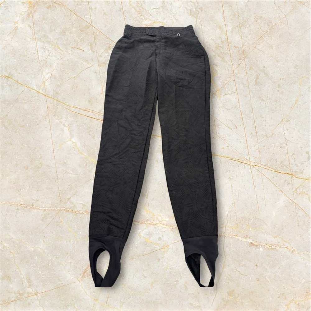 Skifans Schoeller Women's Stirrup Ski Pants Black Size 12 Long Nylon/Rayon/Wool.